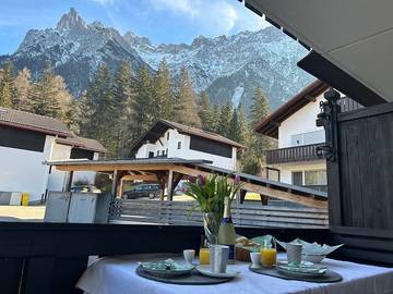 Ferienwohnung für 3 Personen, mit Ausblick und Balkon, mit Haustier im Mittenwald