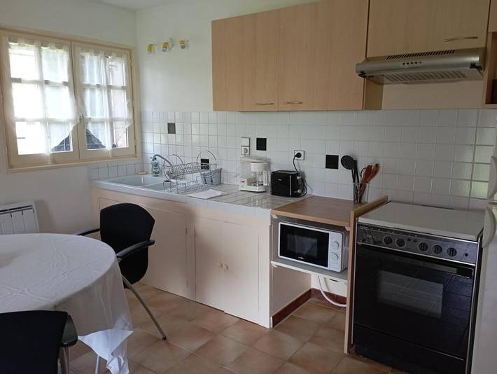 Appartement de vacances pour 4 personnes, avec Terrasse ainsi que Jardin et Vue