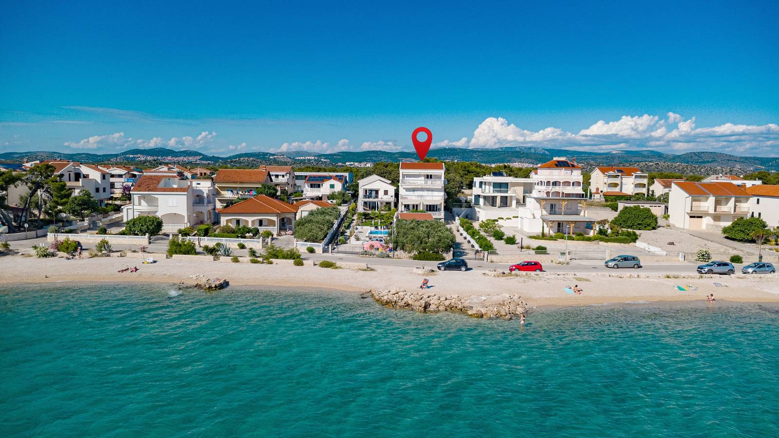 Ganze Wohnung, Studio Appartement am Strand Zablace, Sibenik As-25436-a in Sibenik, Šibenik-Knin