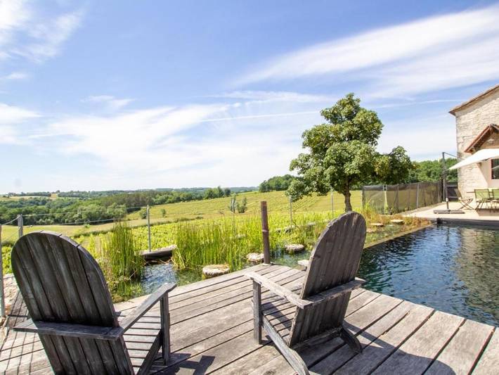 Maison de vacances pour 10 personnes, avec jardin ainsi que terrasse et piscine