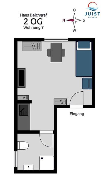 Ferienwohnung für 1 Person in Juist, Landkreis Aurich, Bild 4
