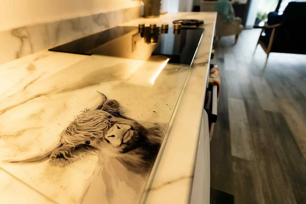 Stunning views from the private hot tub in Grafschaft Down