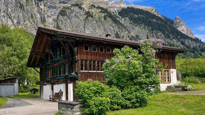 Ferienwohnung für 7 Personen, mit Garten und Balkon in Kandersteg