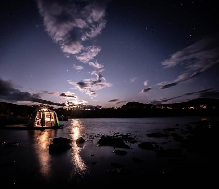 Zelt für 2 Personen, mit Seeblick und Ausblick in Lappland (Schweden) - 3