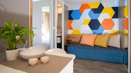 Ferienwohnung für 3 Personen, mit Ausblick und Terrasse sowie Pool in Lignano Riviera