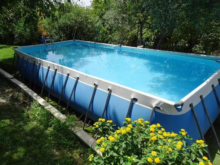 Ferienhaus für 7 Personen, mit Pool in Ossi