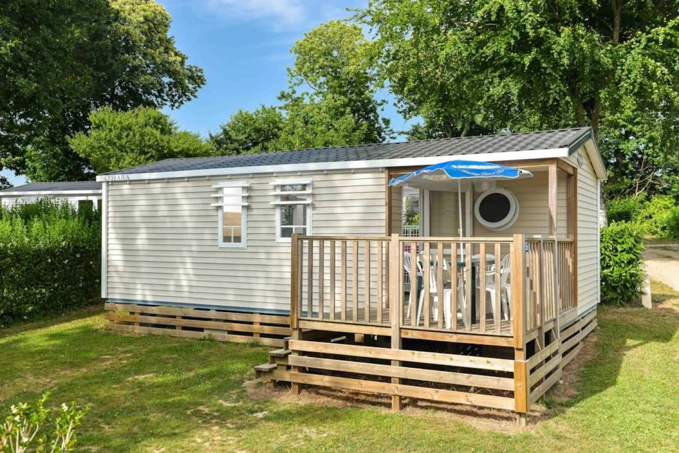 Zecamping 3* piscine couverte dog friendly mobil-home Tv Bbq 29m2 in Clohars-Carnoët, Côte de Cornouaille