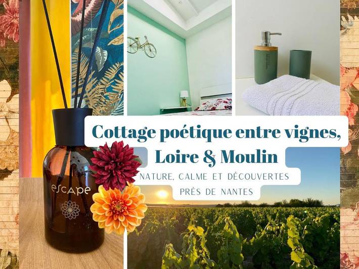 Gîte pour 2 personnes, avec terrasse et vue à Barbechat