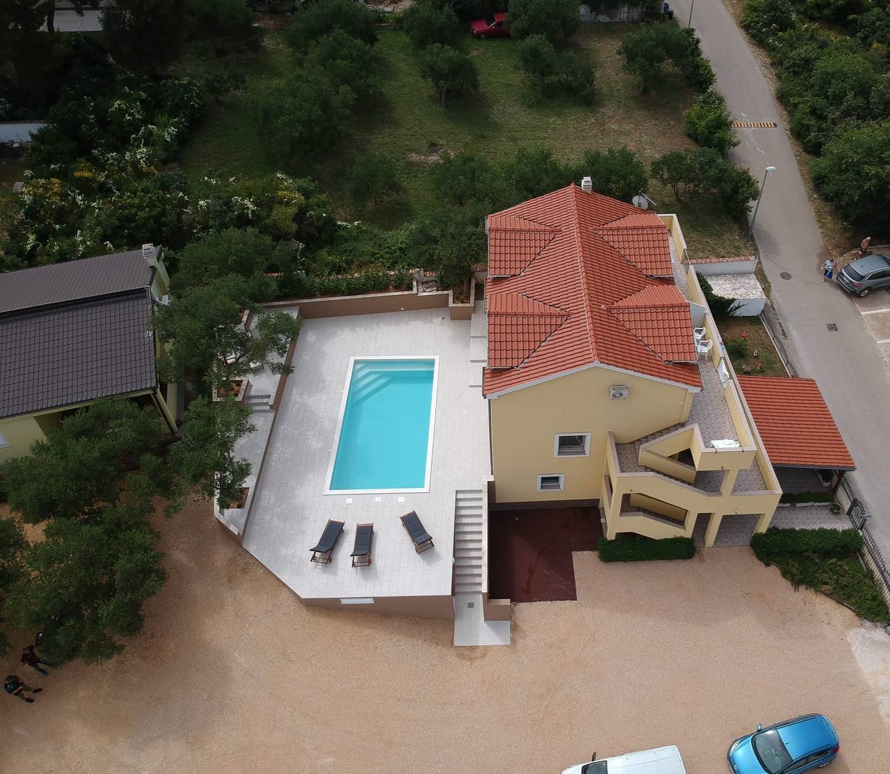 Ganze Wohnung, 1-Zimmer-Ferienwohnung mit Terrasse und Meerblick Drage, Biograd A-5904-b in Drage (Pakoštane), Zadar