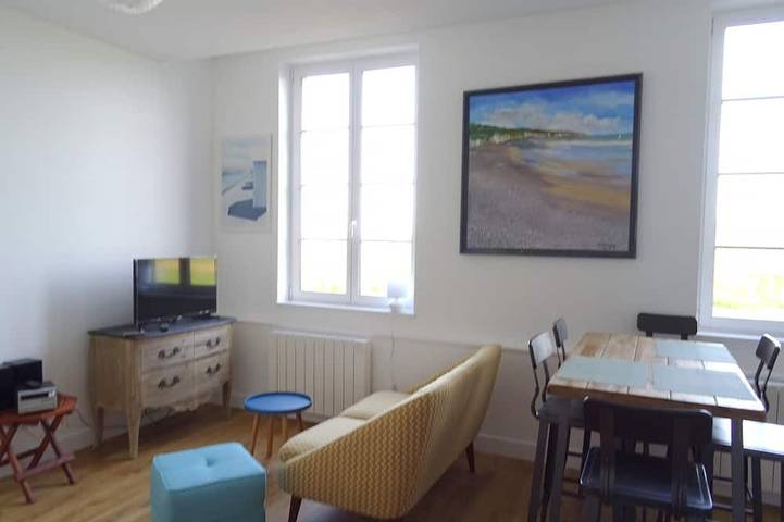 Appartement entier, L'Horizon, duplex avec terrasse vue mer in Pourville-sur-Mer, Hautot-sur-Mer
