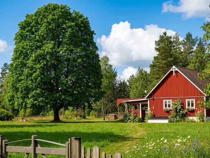 Chalet für 4 Personen, mit Terrasse und Garten sowie Sauna in Südschweden