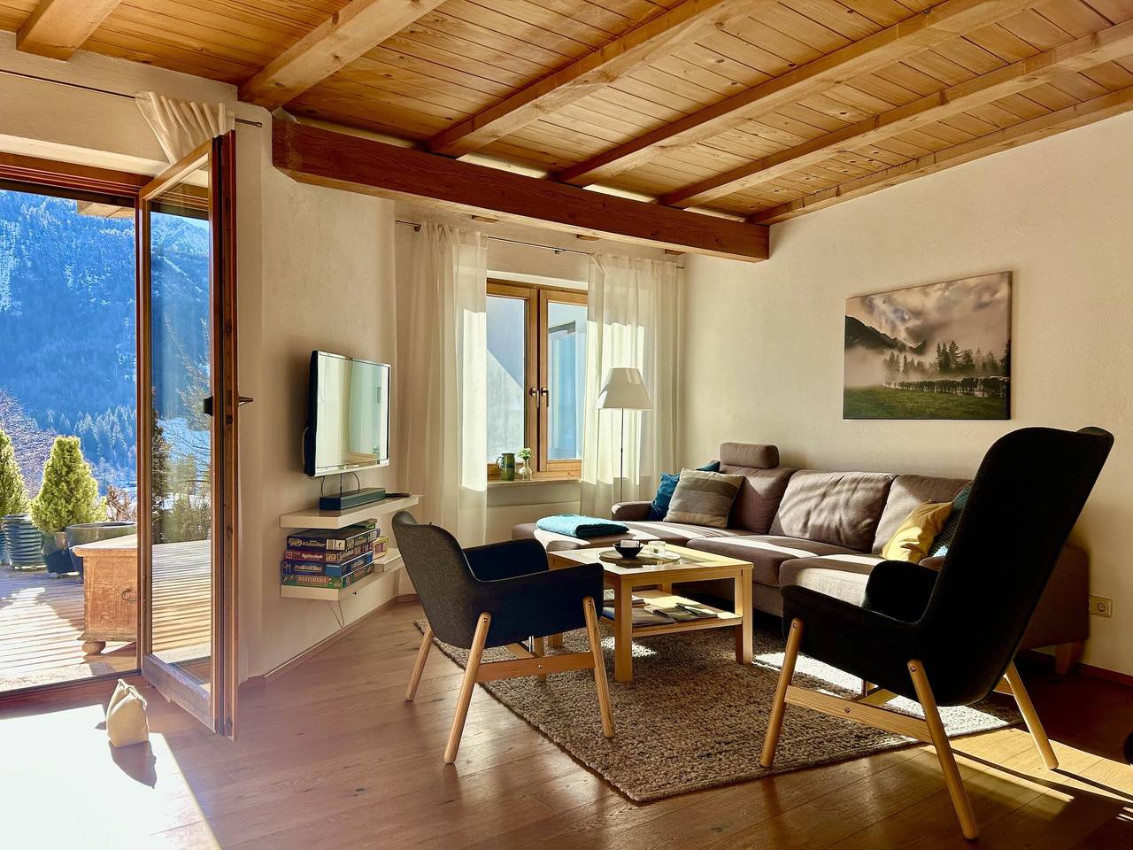 Ganze Ferienwohnung, Hirschberg - 36 m² - 1 Schlafzimmer in Vorderhindelang, Bad Hindelang