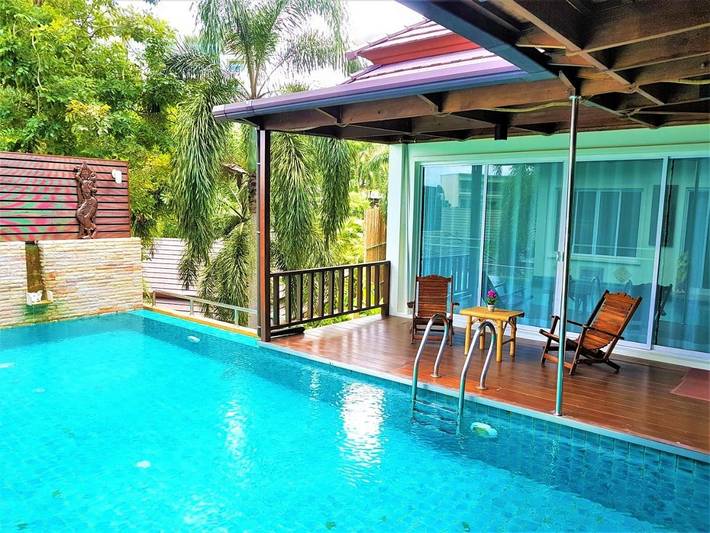 Location de vacances pour 6 personnes, avec jacuzzi ainsi que terrasse et piscine à Karon Beach - 2