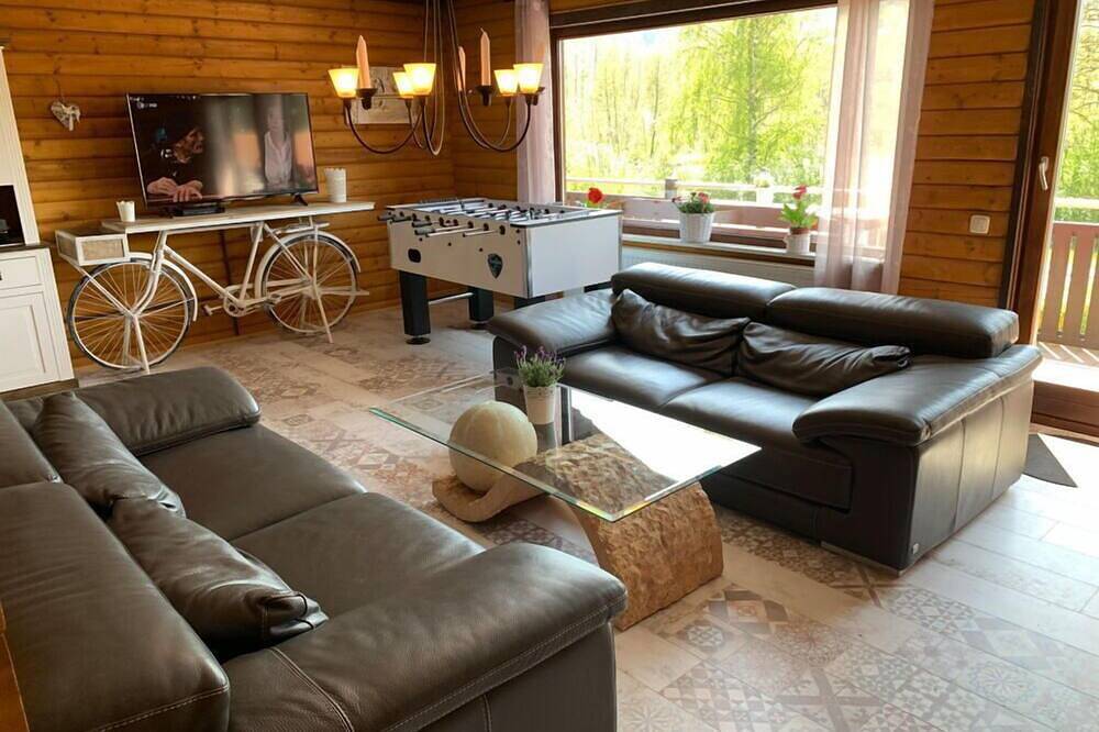 Ganze Wohnung, Ferienhaus 12, See-und Bayerwaldblick, 30 m zum See bis 5 Pers. in Kummersdorf (Arrach), Arrach