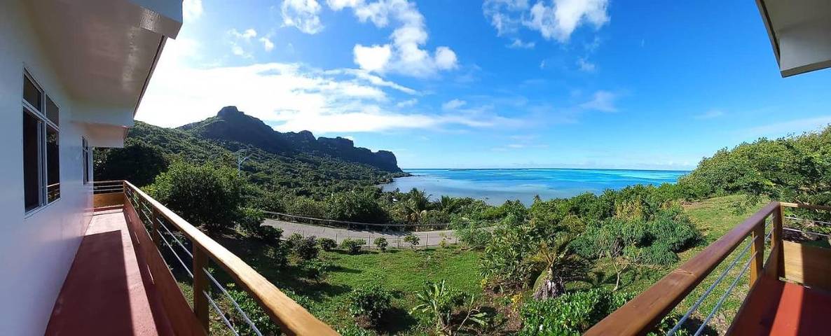 Gîte pour 4 personnes, avec balcon ainsi que vue et jardin dans Maupiti - 2