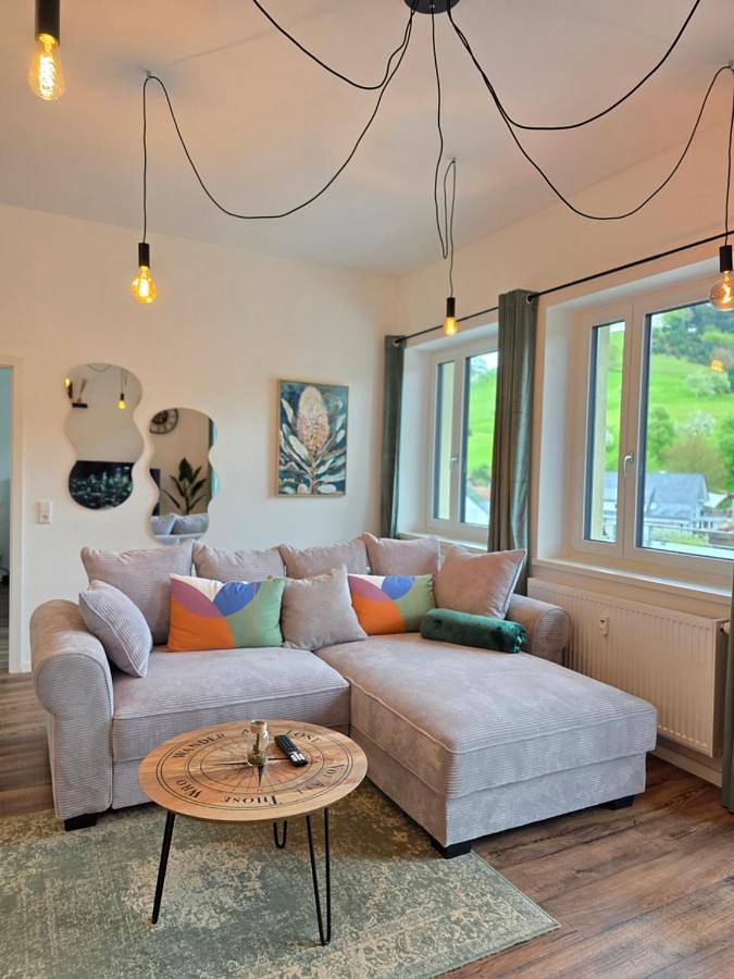 Ferienwohnung für 6 Personen, mit Balkon und Terrasse sowie Ausblick