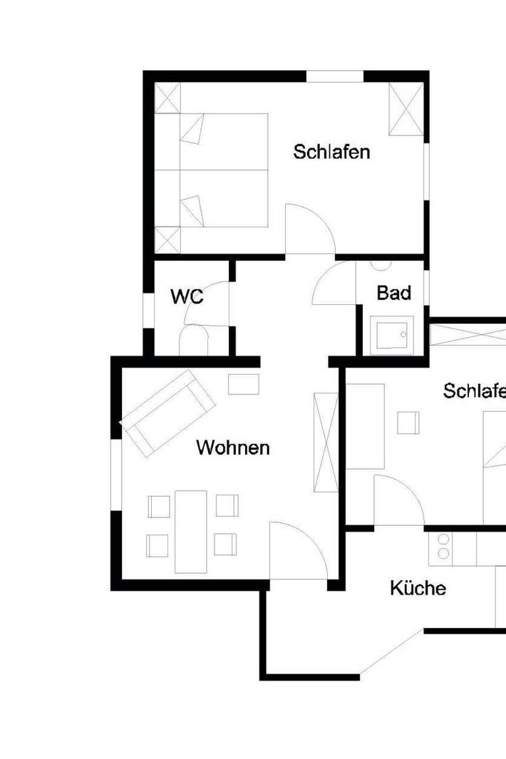 Ferienwohnung für 4 Personen, mit Garten in Bad Kissingen - 4