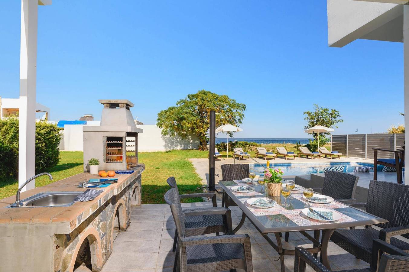 Villa für 7 Personen mit Garten in Ialysos, Rhodos