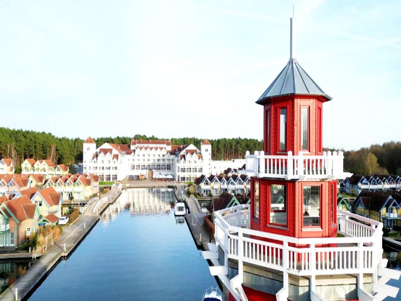 Ganze Wohnung, Hafendorf Sonntag Doppelzimmer mit Seeblick in Rheinsberger See, Rheinsberg