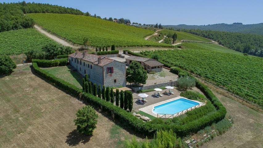 Villa per 8 persone, con Terrazza e Giardino a Gaiole in Chianti