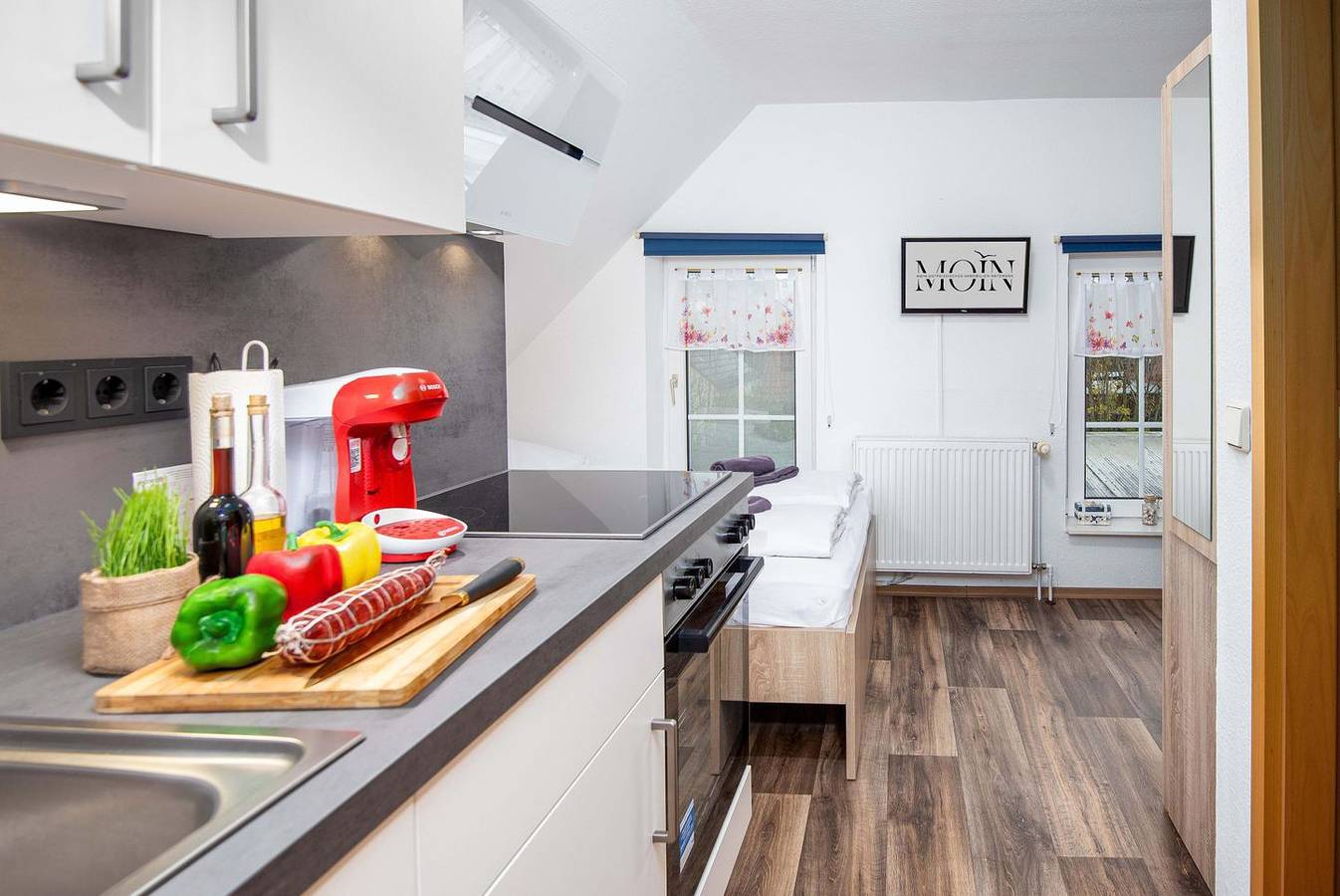 Ganze Wohnung, Ferienwohnung Krabbe – Klein, charmant und wunderbar gemütlich in Manslagt, Krummhörn