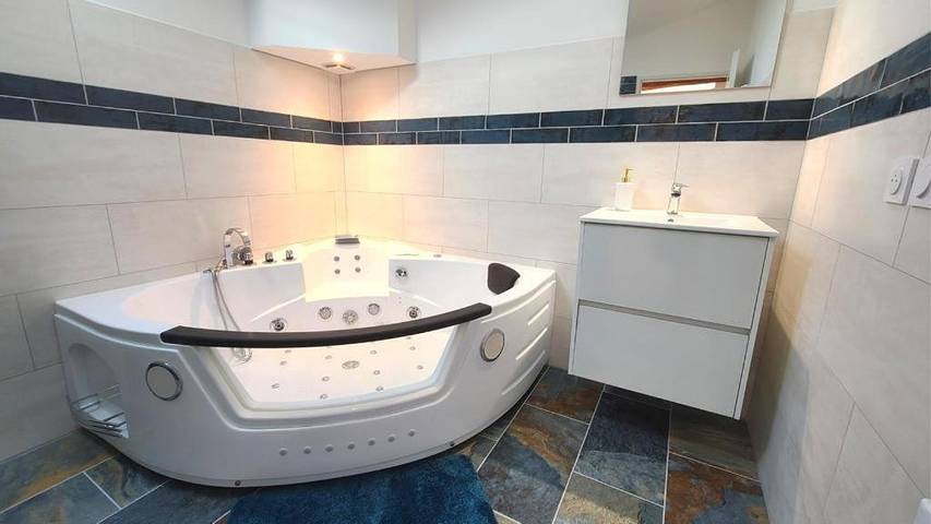 Gîte pour 9 personnes, avec jardin et jacuzzi à Bercloux