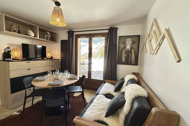 Chalet pour 4 personnes, avec terrasse, animaux acceptés à Demi-Quartier
