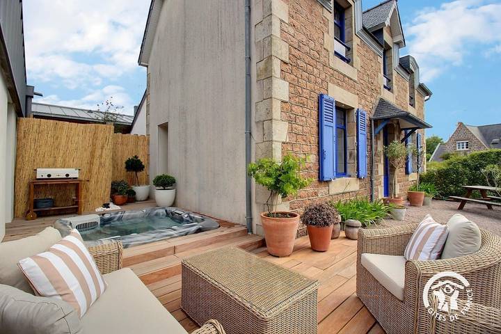 Gîte pour 4 personnes, avec jardin et vue
