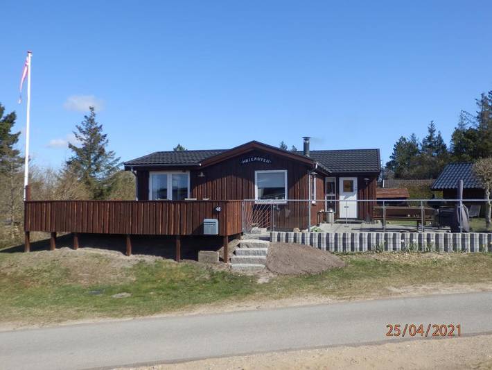 72 m2 lovely holiday house with fantastic view over the Limfjord towards the isle of Mors. in Limfjord in Westjütland