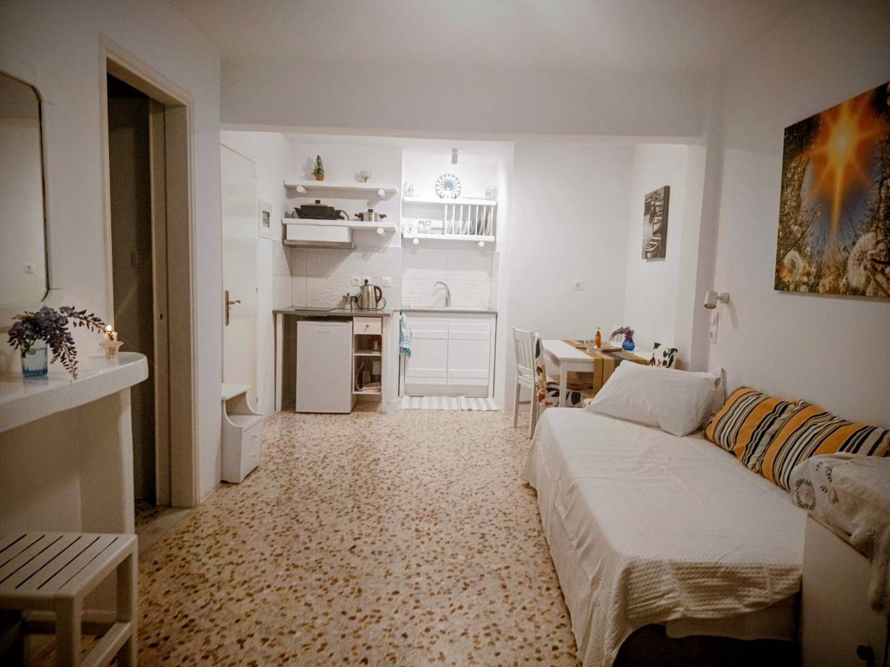 Geheel appartement, Appartement '- Begane Grond' met Balkon, Wifi en Airconditioning in Katapola, Amorgos