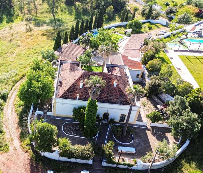 Casa rural para 4 pessoas, com vista para o lago e jardim e ainda vista em Mértola