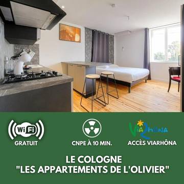 Gîte pour 2 personnes, avec terrasse à Loyettes