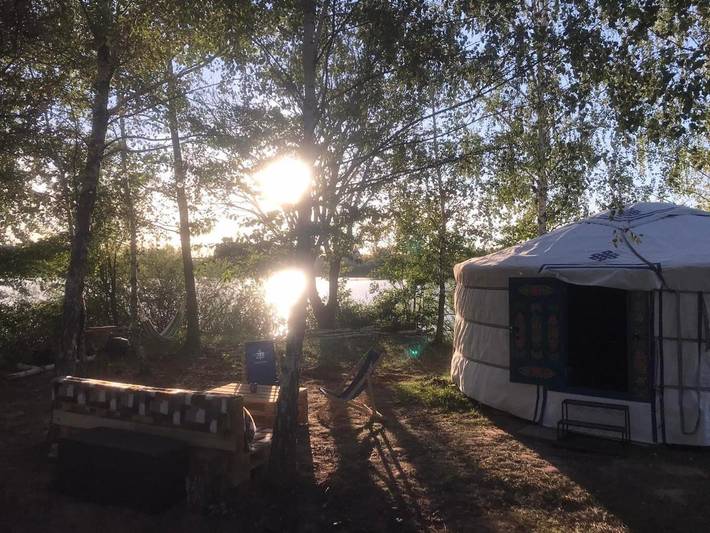 Camping für 6 Personen, mit Garten und Ausblick, mit Haustier in Tschechien