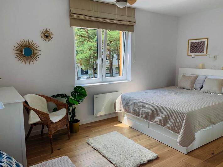 Ferienwohnung für 4 Personen, mit Balkon und Terrasse sowie Ausblick