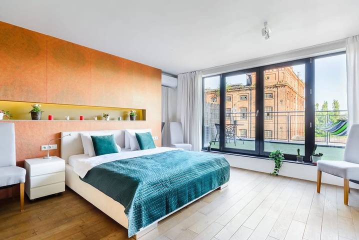 Cały apartament, Apartament wakacyjny dla 6 osób z ogród in Łódź, Województwo łódzkie