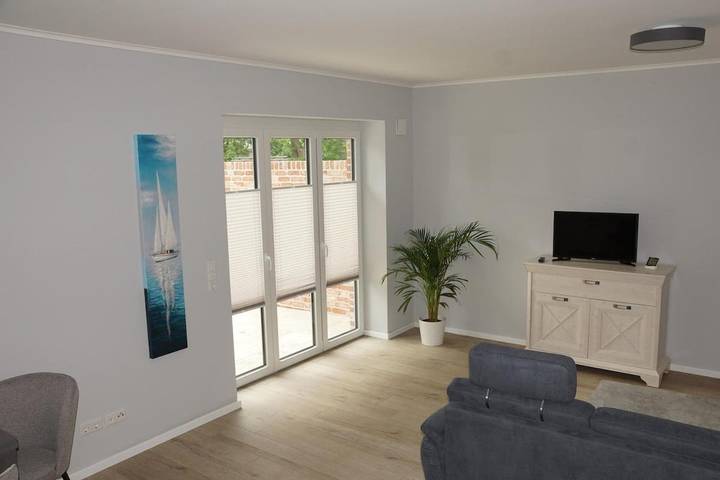 Ferienwohnung für 3 Personen, mit Terrasse und Garten