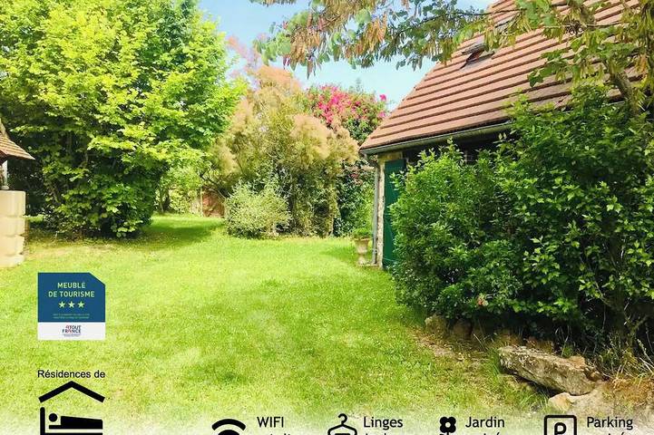 Gîte pour 3 personnes, avec Jardin dans Saint-Hilaire-sous-Romilly