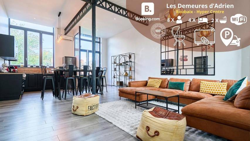 Appartement de vacances pour 8 personnes, avec jardin