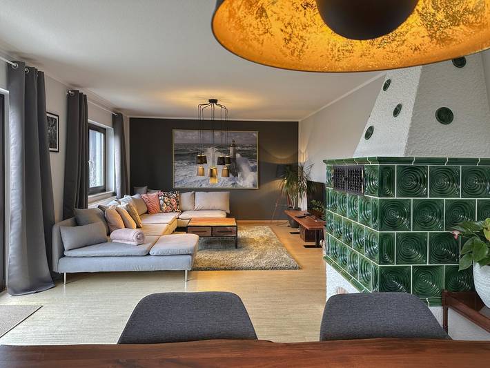 Ferienhaus für 7 Personen, mit Balkon und Garten
