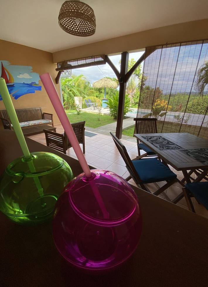 Studio pour 2 personnes, avec terrasse ainsi que jardin et piscine en Martinique - 3
