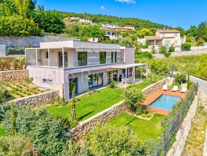Villa pour 6 personnes, avec jardin et piscine ainsi que vue et terrasse à Tourrettes-sur-Loup - 2