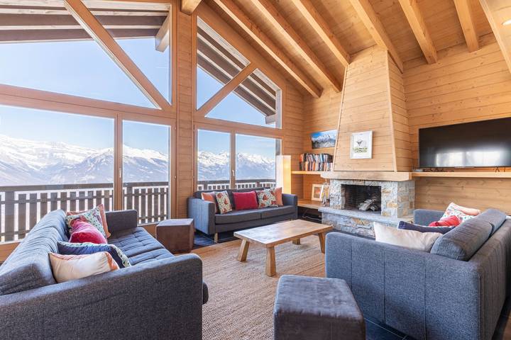 Chalet für 12 Personen, mit Garten und Balkon in Nendaz