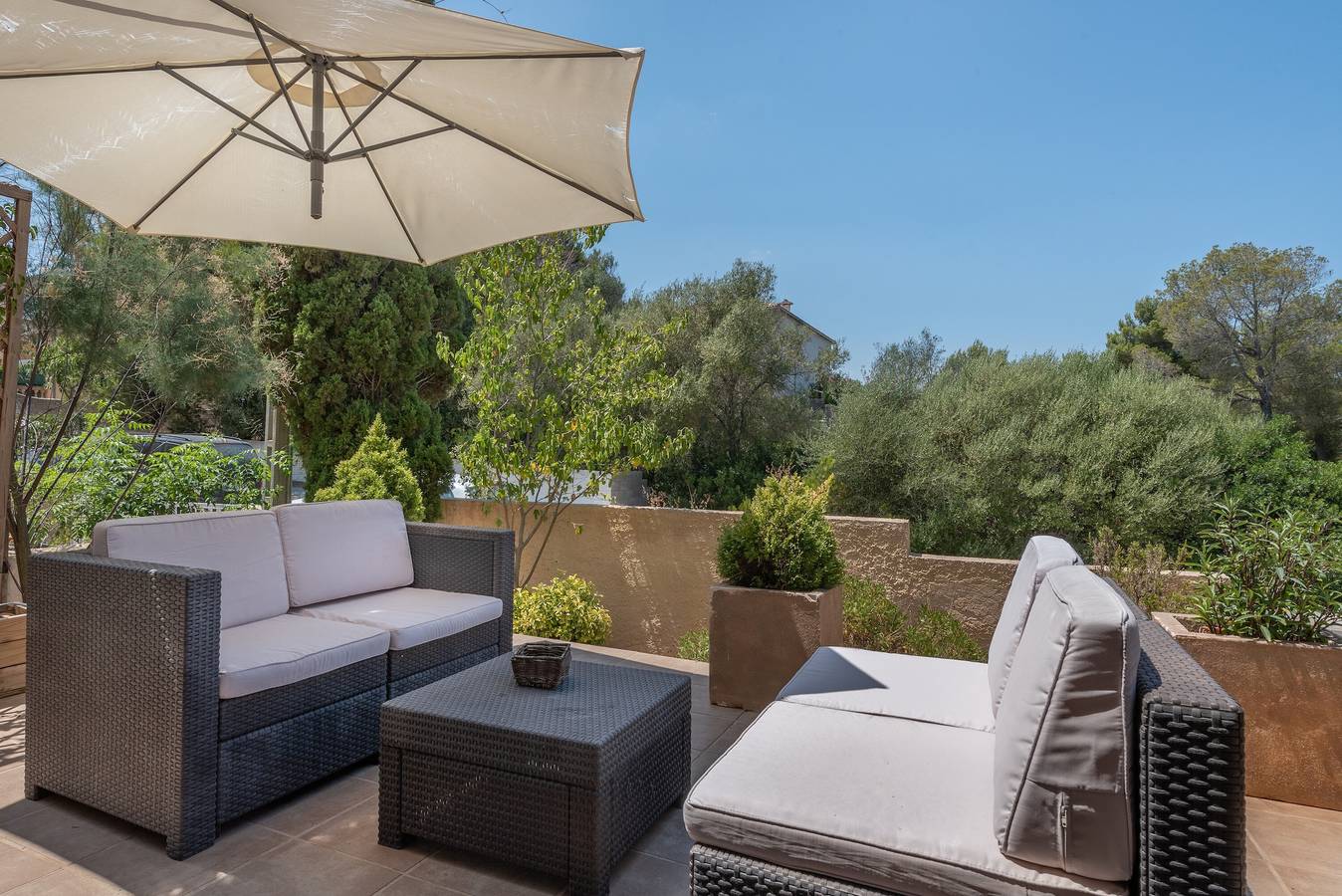 Gemütliches Ferienhaus in Strandnähe mit Terrasse und Wlan in Playa Son Serra de Marina, Santa Margalida