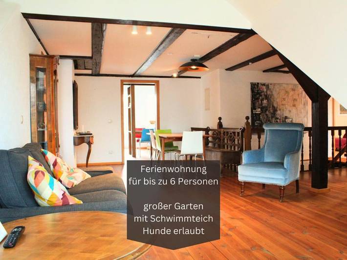 Ferienwohnung für 6 Personen, mit Ausblick und Pool sowie Garten, mit Haustier am Ammersee