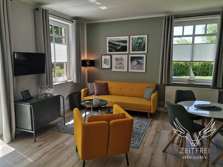 Ferienwohnung für 2 Personen, mit Terrasse und Garten sowie Ausblick in Steffenshagen
