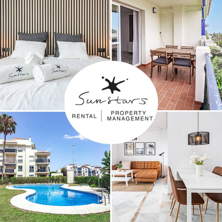 Apartamento para 4 personas, con jardín y balcón en Puerto Banús