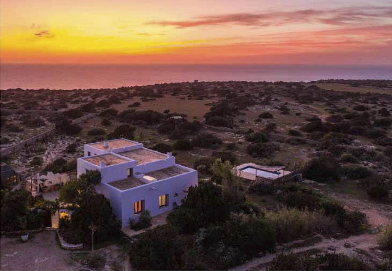 Casa de vacaciones 'Can Piedrópolis' con vistas al mar, piscina privada y Wi-Fi in Formentera, Islas Baleares