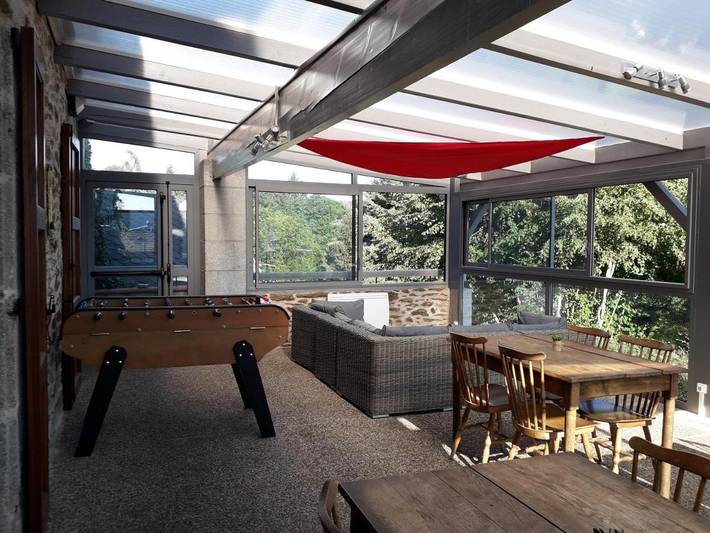 Chambre d’hôte pour 2 personnes, avec Terrasse et Vue à Vitrac (Cantal)