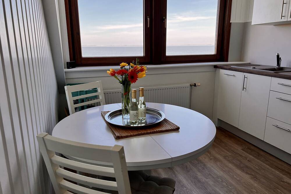 Ganze Wohnung, Fewo mit in einmaliger Wattlage mit Blick aufs Meer in Steenodde, Nebel