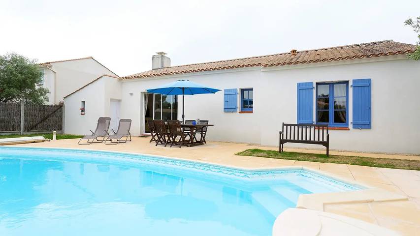 Villa pour 4 personnes, avec Terrasse ainsi que Jardin et Piscine à Saint-Jean-de-Monts - 4
